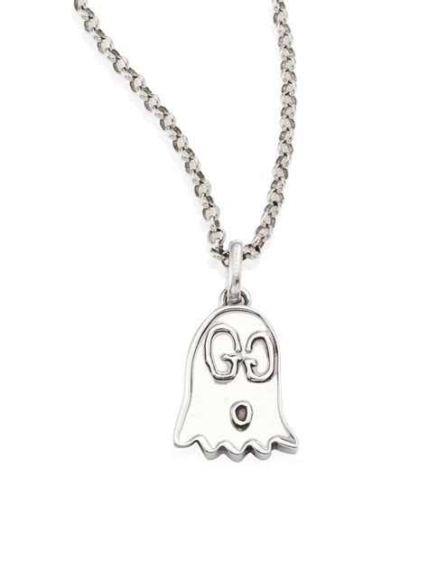 gucci ghost blu|gucci ghost necklace.